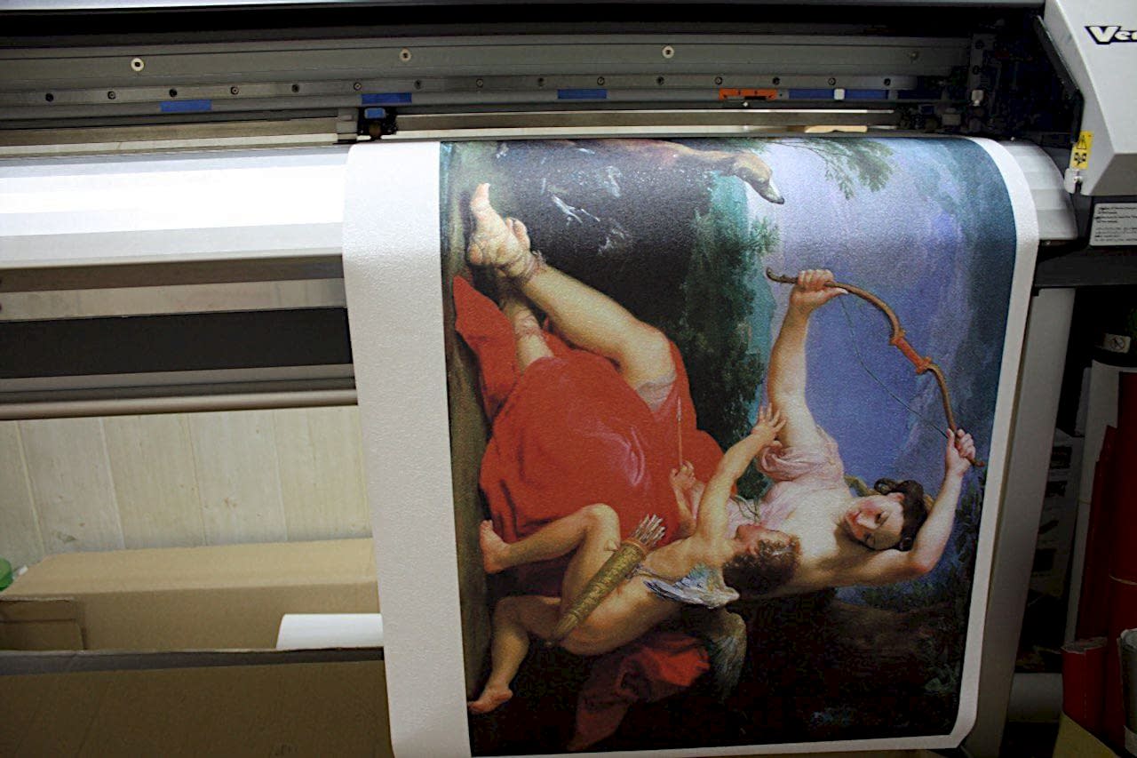 печать фотообоев