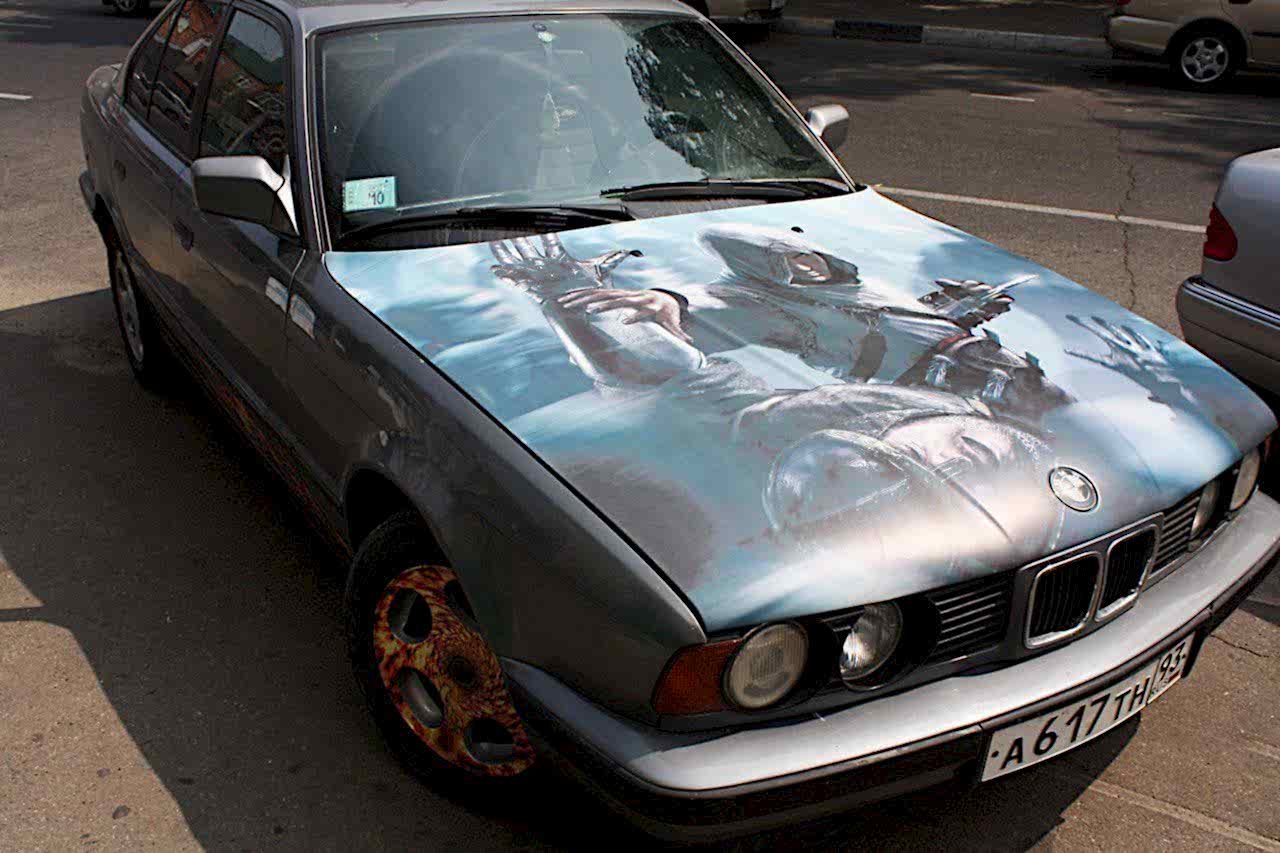 наклейка на авто рисунок