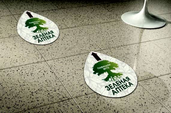 наклейка на пол