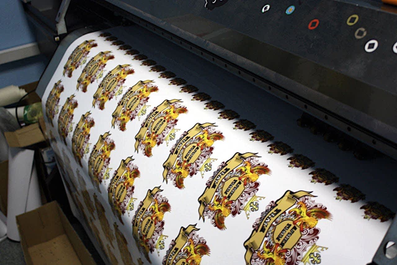 печать стикеров