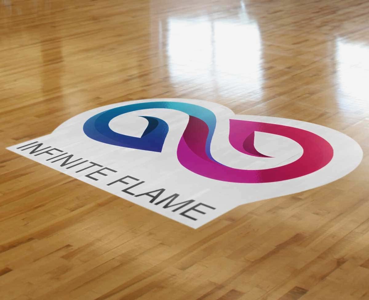 наклейка на полу4