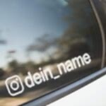 наклейка с ником инстаграм